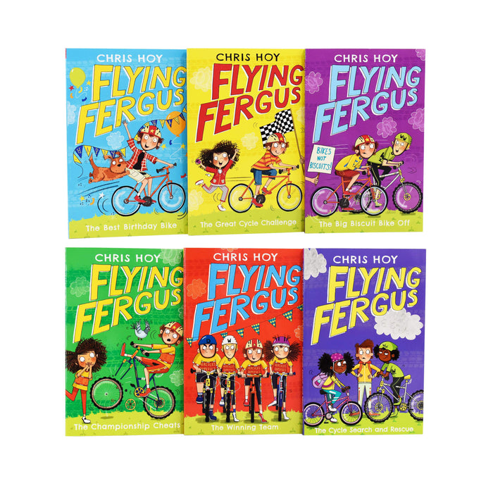 Flying Fergus 6 Book Collection - Ages 7-9 - Paperback - Sir Chris Hoy 7-9 Piccadilly Press