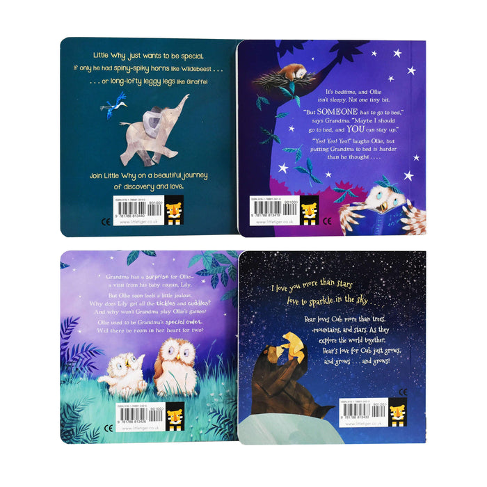 My First Board Books Library of 4 Heartwarming Stories Collection - Age 2-5 0-5 Little Tiger