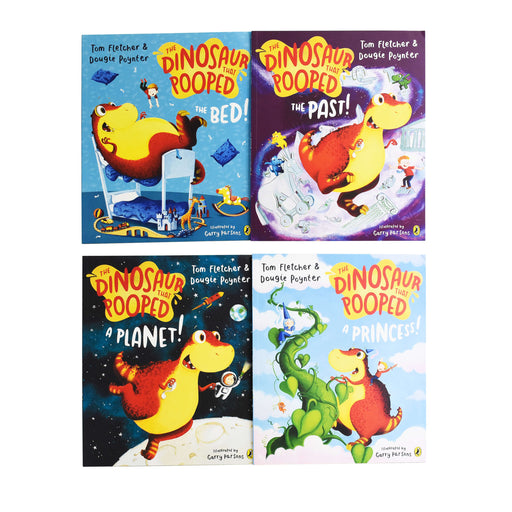 The Dinosaur That Pooped 4 Books Collection By Tom Fletcher and Dougie Poynter - Ages 2-6 - Paperback 0-5 Red Fox