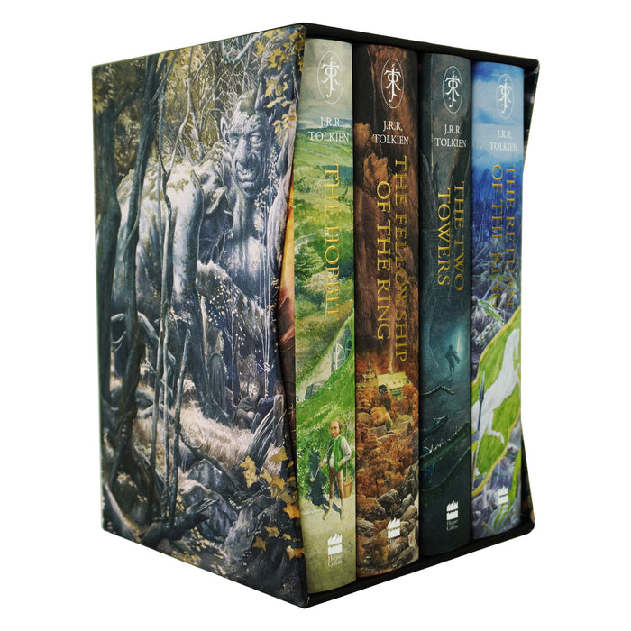 The Hobbit & The Lord of the Rings by J.R.R. Tolkien Illustrated by Alan Lee 4 Books Box Set - Hardback Adult HarperCollins Publishers