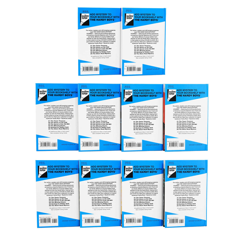 The Hardy Boys Collection 11-20: 10 Books Box Set by Franklin W Dixon - Hardcover - Age 8-12 9-14 Grosset & Dunlop