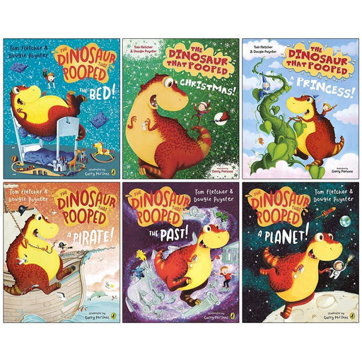 The Dinosaurs That Pooped Collection 6 Books Set by Tom Fletcher - Ages 5-7 - Paperback 5-7 Puffin