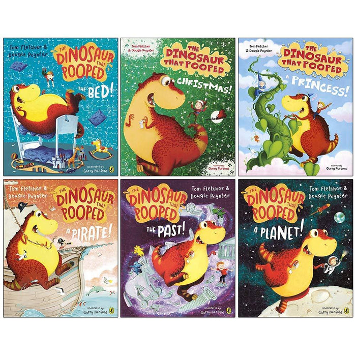 The Dinosaurs That Pooped Collection 6 Books Set by Tom Fletcher - Ages 5-7 - Paperback 5-7 Puffin