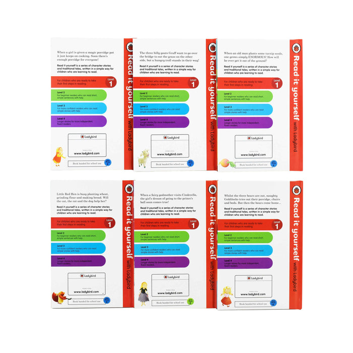 Read it Yourself with Ladybird Level 1 Collection 6 Books Box Set - Ages 0-5 - Hardback 0-5 Ladybird