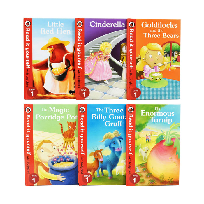 Read it Yourself with Ladybird Level 1 Collection 6 Books Box Set - Ages 0-5 - Hardback 0-5 Ladybird