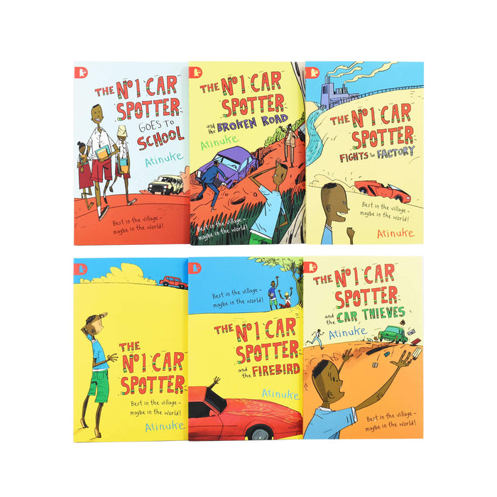 The No 1 Car Spotter Series 6 Books Collection Box Set by Atinuke - Ages 7-9 - Paperback 7-9 Walker Books