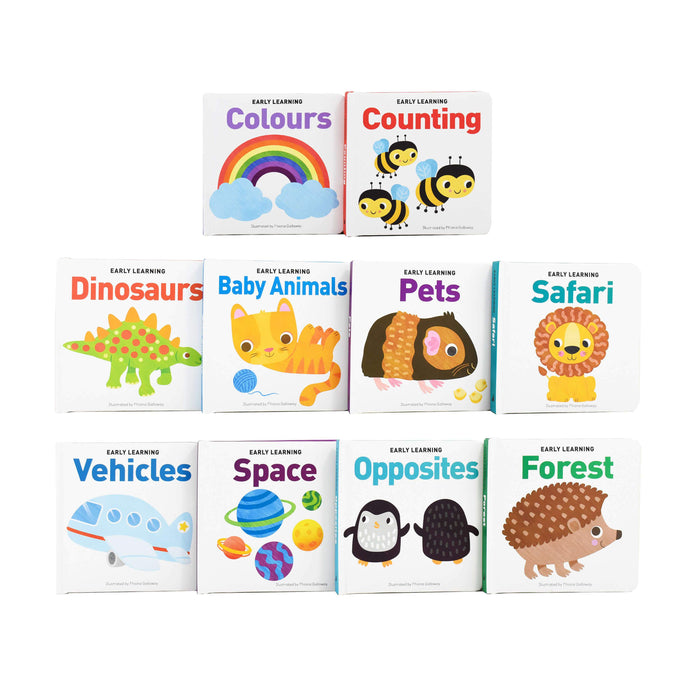 Take Along Early Learning Carry Pack by Lake Press - Ages 0-5 - 10 Boardbooks 0-5 Lake Press