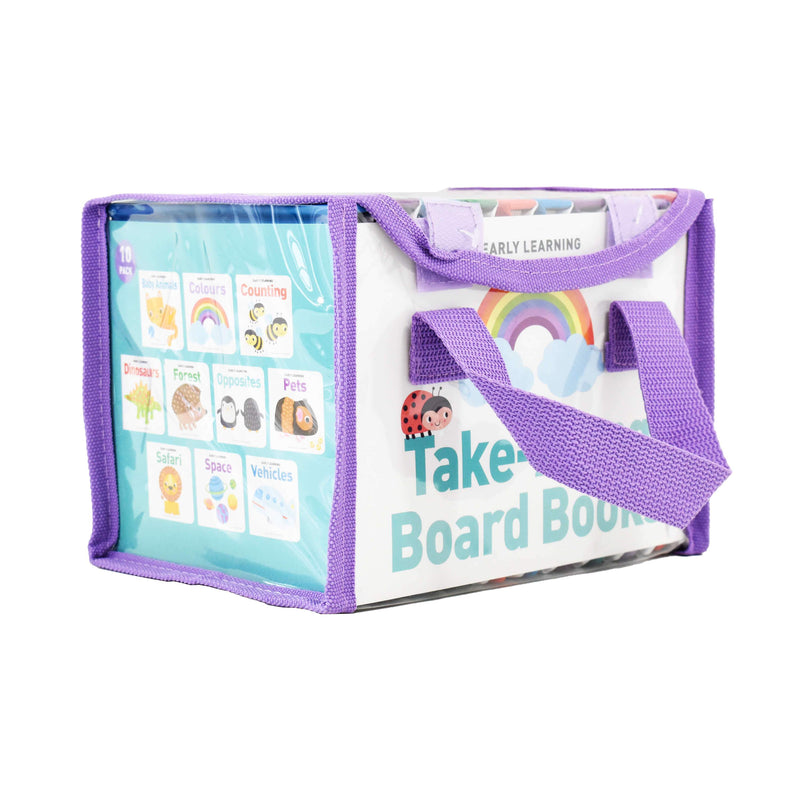 Take Along Early Learning Carry Pack by Lake Press - Ages 0-5 - 10 Boardbooks 0-5 Lake Press