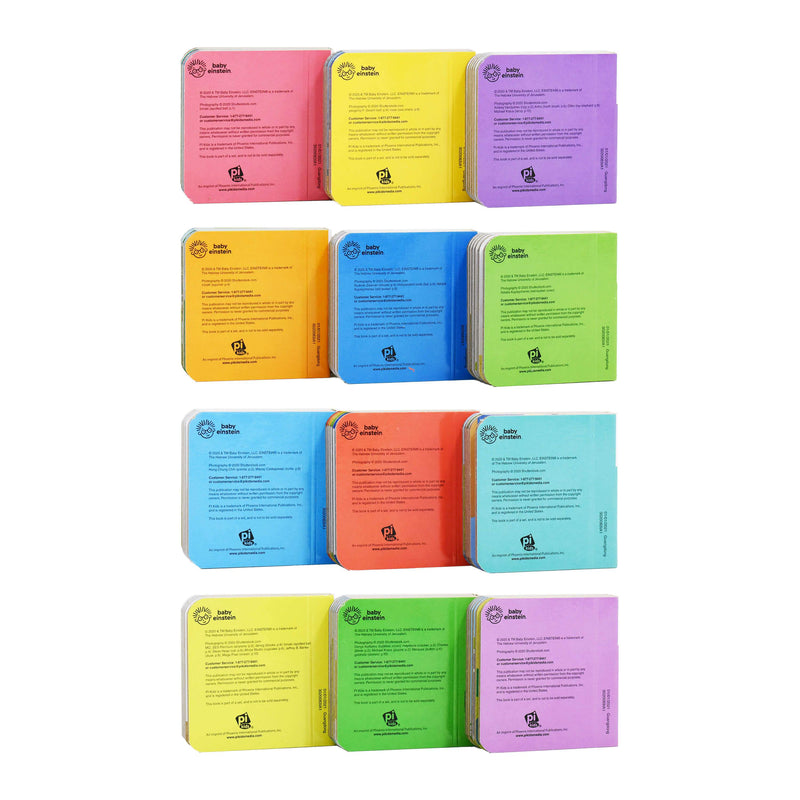 Baby Einstein My First Library 12 Board Books by PI Kids- Ages 0-5 0-5 PI Kids