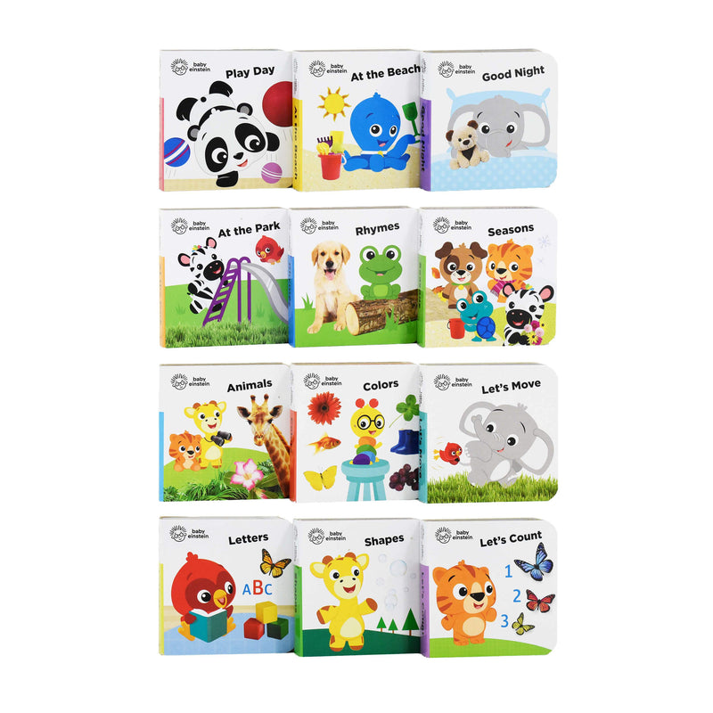 Baby Einstein My First Library 12 Board Books by PI Kids- Ages 0-5 0-5 PI Kids
