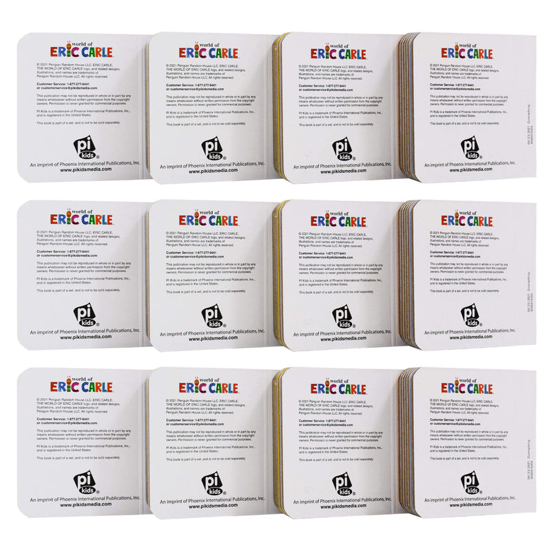 World of Eric Carle 12 Animal Books Collection Set By Pi Kids - Ages 0-5 - Board Book 0-5 Phoenix International Publications