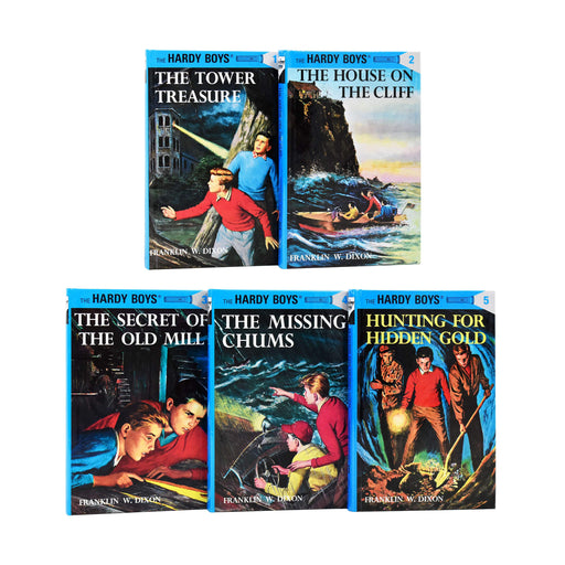 The Hardy Boys Starter Set 5 Books Box Collection By Franklin W. Dixon - Ages 9-14 - Hardback 9-14 Grosset & Dunlop