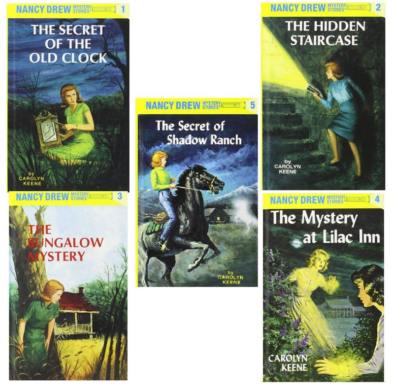 Nancy Drew Starter Set 5 Books Box Collection By Carolyn Keene - Ages 9-14 - Hardback 9-14 Grosset & Dunlap