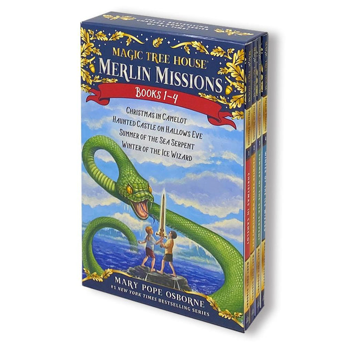 Magic Tree House Merlin Missions Books 1-4 by Mary Pope Osborne - Ages 5-7 - Paperback 5-7 Random House