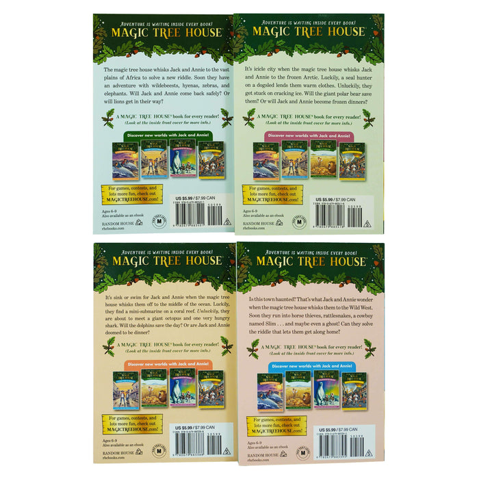 Magic Tree House Merlin Missions 4 Books 9-12 by Mary Pope Osborne - Ages 5-7 - Paperback 5-7 Random House Books