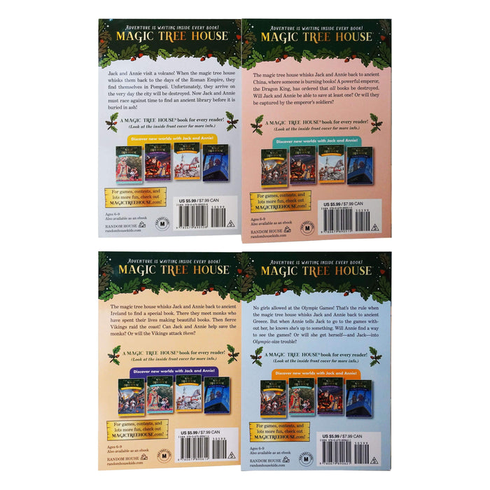Magic Tree House Merlin Missions 4 Books 13-16 by Mary Pope Osborne - Ages 5-7 - Paperback 5-7 Random House Books