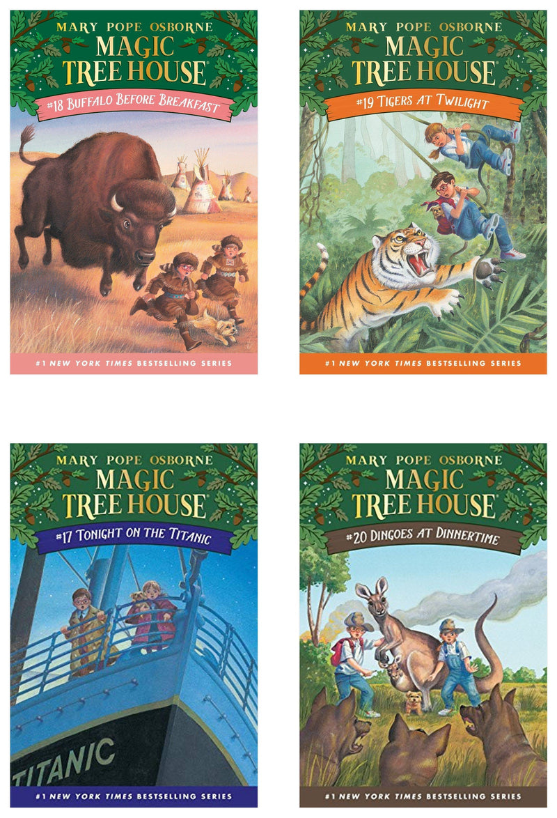 Magic Tree House Merlin Missions Books 17-20 by Mary Pope Osborne - Ages 5-7 - Paperback 5-7 Random House