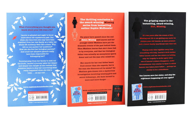 Sophie McKenzie Missing Series 3 Books Collection - Young Adult - Paperback Young Adult Simon & Schuster