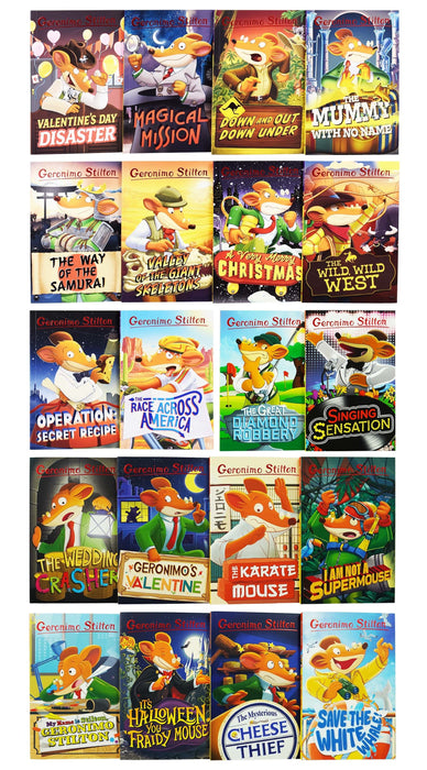 Geronimo Stilton Series 4 & 5 Collection 20 Books Box Set - Ages 5 years and up - Paperback 5-7 Sweet Cherry Publishing