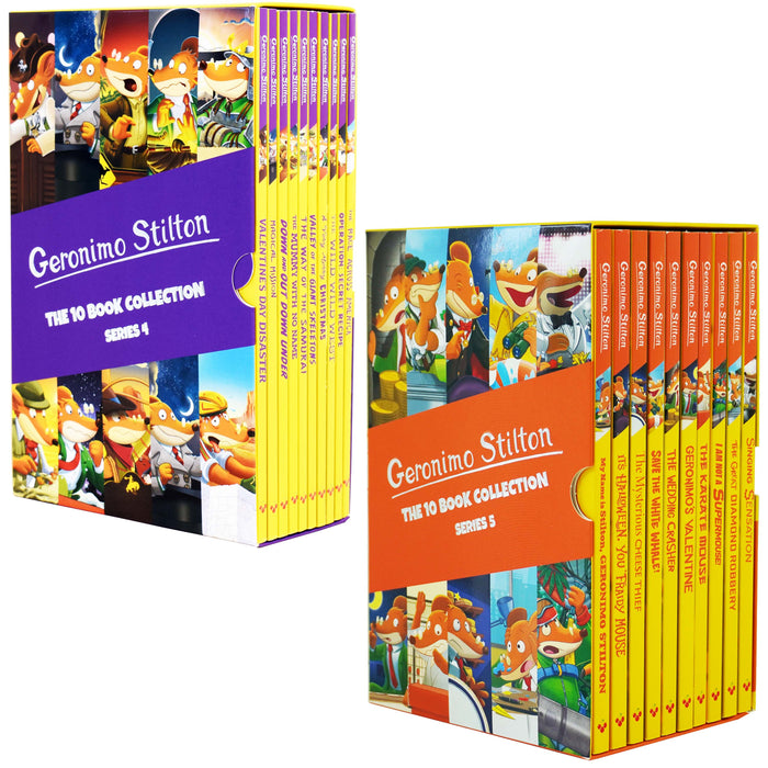 Geronimo Stilton Series 4 & 5 Collection 20 Books Box Set - Ages 5 years and up - Paperback 5-7 Sweet Cherry Publishing