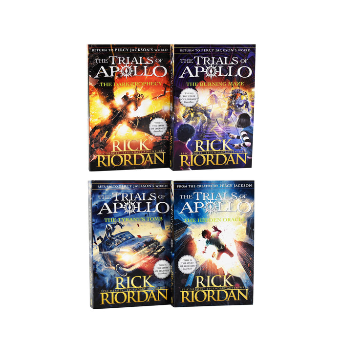 Rick Riordan Trials of Apollo Collection 4 Books Box Set- Ages 9-14 - Paperback 9-14 Penguin