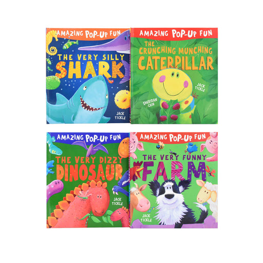 Peekaboo Amazing Pop Up Fun 4 Books by Jack Tickle - Ages 0-5 - Boardbook 0-5 Little Tiger