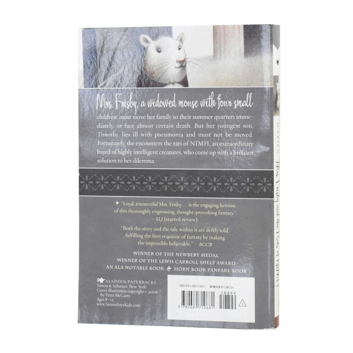 Mrs Frisby and the Rats of NIMH by O'Brien, Robert C - Ages 5-7 - Paperback 5-7 Aladdin