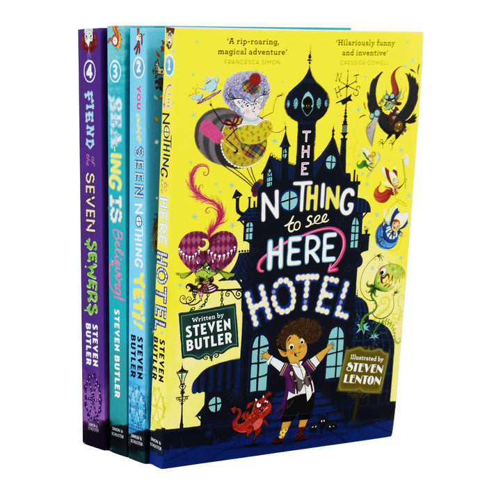 The Nothing to See Here Hotel 4 Books by Steven Butler – Ages 7-9 - Paperback 7-9 Simon & Schuster