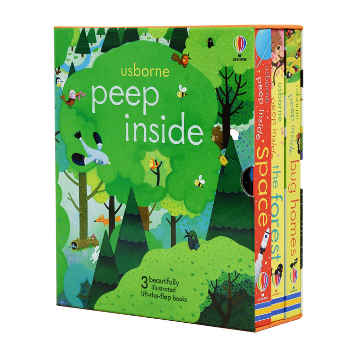 Usborne Peep Inside 3 Books Box By Anna Milbourne – Ages 0-5 - Hardback 0-5 Usborne Publishing