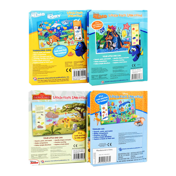 Disney Look and Find (Finding Nemo, Dory, The Lion Guard, Best Friends) - Ages 0-5 - Board book 0-5 PI Kids
