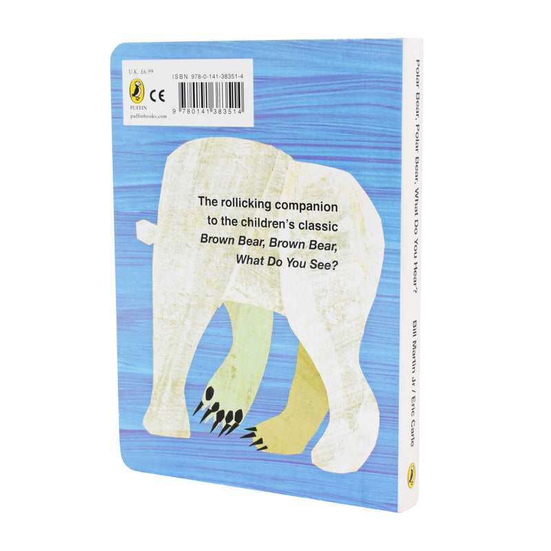 Polar Bear What Do You Hear? By Bill Martin - Ages 0-5 - Board Book 9-14 Oxford