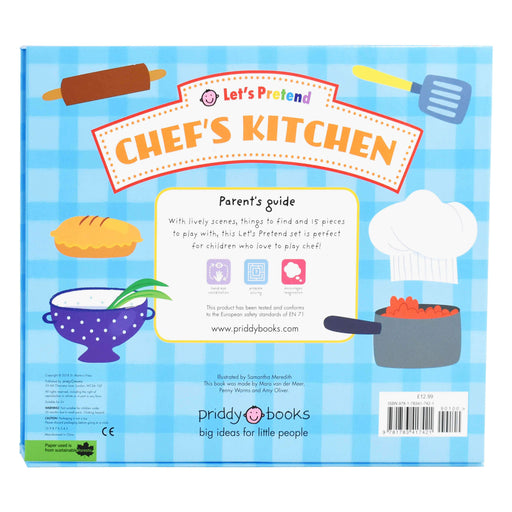 Lets Pretend Chefs Kitchen by Roger Priddy - Ages 0-5 -Board Book 0-5 Priddy Books