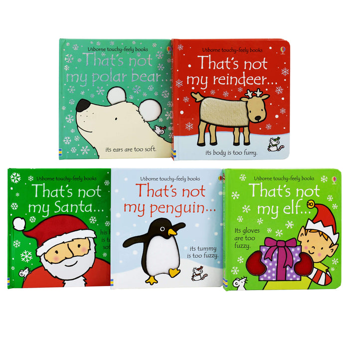 That’s Not My Christmas Box Set 5 Books by Fiona Watt & Rachel Wells – Ages 0-5 – Board Book 0-5 Usborne