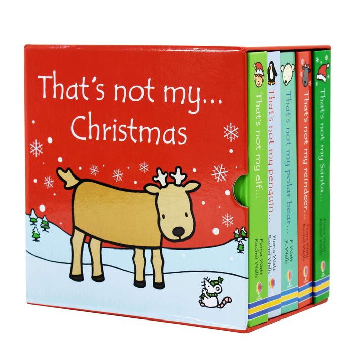 That’s Not My Christmas Box Set 5 Books by Fiona Watt & Rachel Wells – Ages 0-5 – Board Book 0-5 Usborne