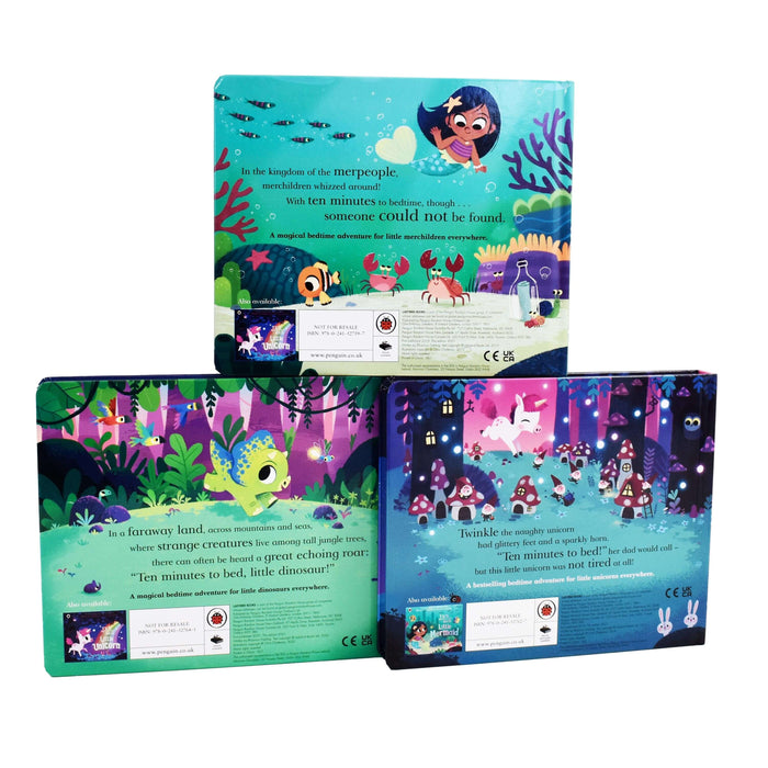 Ten Minutes to Bed 3 Books Collection Set By Rhiannon Fielding & Chris Chatterton - Ages 0-5 - Board Book 0-5 Ladybird