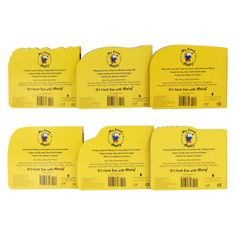 Lucy Cousins Maisy Shaped 6 Books - Ages 0-5 - Board Book 0-5 Walker Books