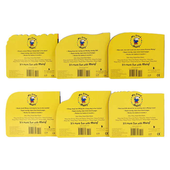 Lucy Cousins Maisy Shaped 6 Books - Ages 0-5 - Board Book 0-5 Walker Books