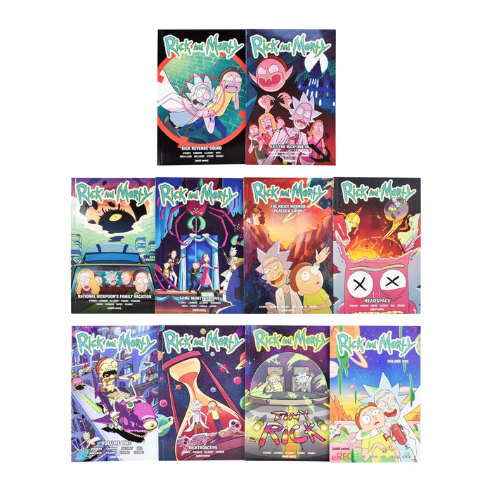 Rick and Morty Graphic Novel 10 Books Box - Ages 7-9 - Paperback 7-9 Titan Comics
