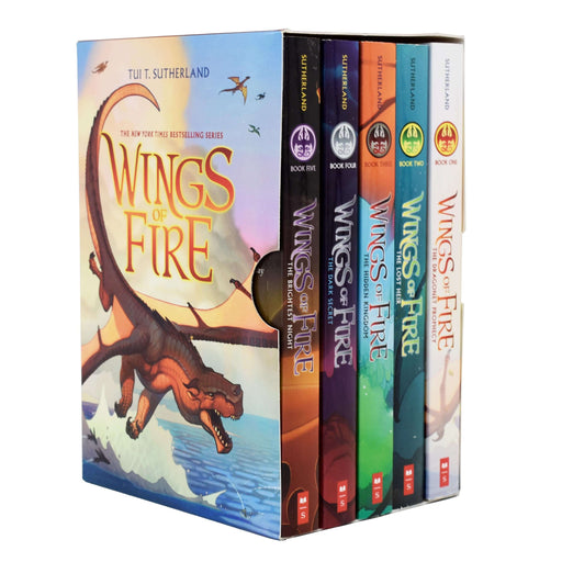 Wings of Fire 5 Books Boxset By Tui T Sutherland - Ages 9-14 - Paperback 9-14 Scholastic