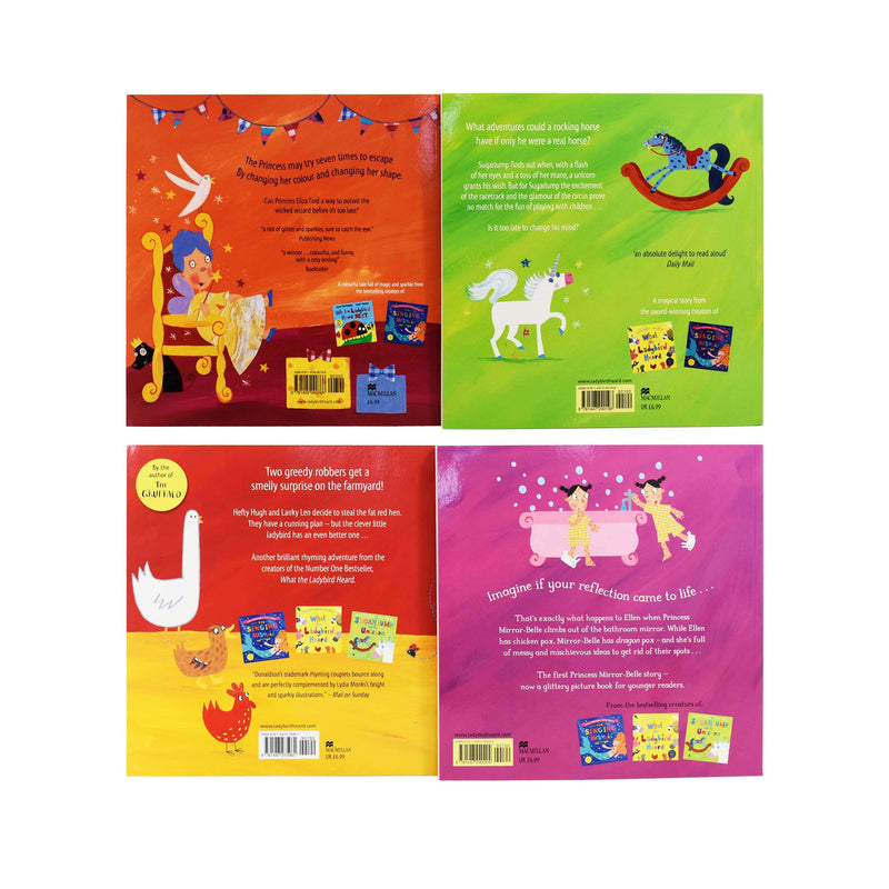 Princess Mirror-Belle and the Dragon Pox and other Stories 4 Books Set by Julia donaldson & Lydia Monks - Ages 0-5 - Paperback 0-5 Macmillan Children's Books