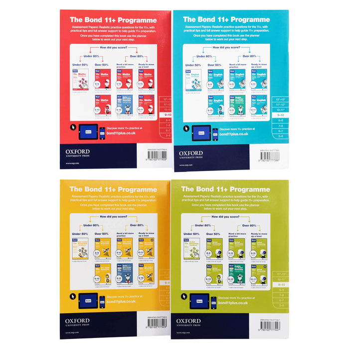 Bond 11+ Assessment Papers Book 2, 9-10 Years bundle (No.1 for exam success) - Paperback 9-14 Oxford University Press