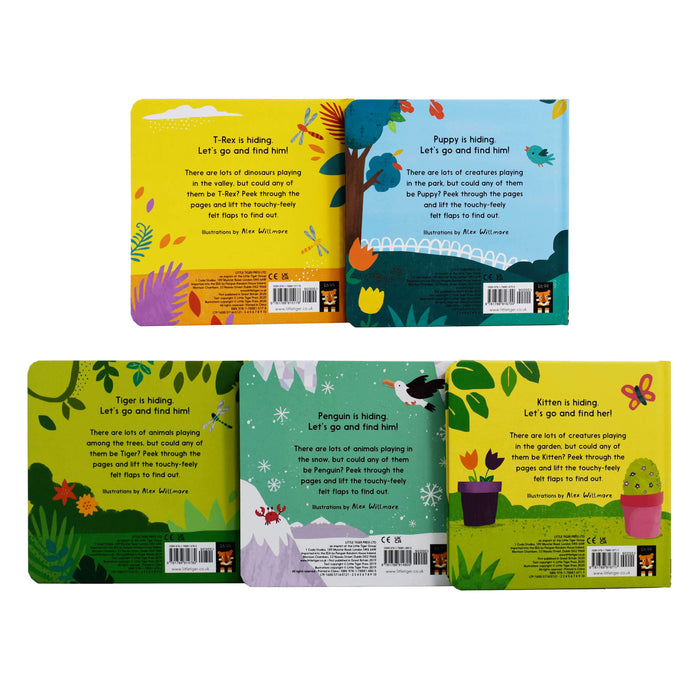 Lets Find the Animals 5 Books Box Set - Ages 0-5 - Board Books - Little Tigers 0-5 Little Tiger