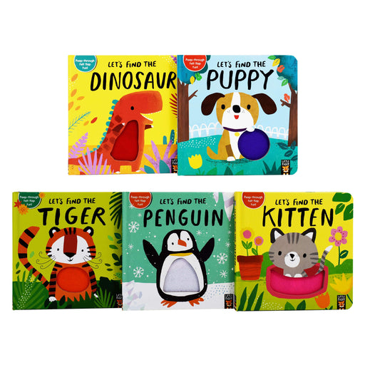 Lets Find the Animals 5 Books Box Set - Ages 0-5 - Board Books - Little Tigers 0-5 Little Tiger