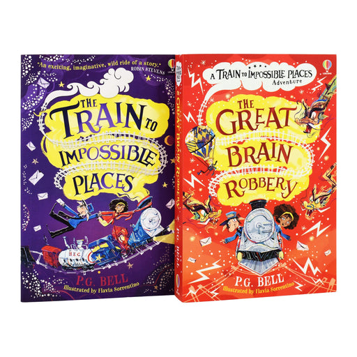 Train To Impossible Places 2 Books Collection Set By P.G. Bell - Ages 7-9 - Paperback 7-9 Usborne