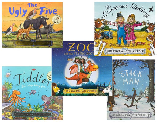 Julia Donaldson Collection 10 Books Set (Zog and the Flying Doctors, Tiddler, The Scarecrows' Wedding, Stick Man, The Ugly Five & More) - Ages 5-7 - Paperback 5-7 Alison Green Books