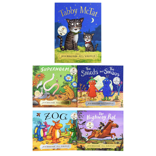 Julia Donaldson Zog 5 Books Collection Set (Smoos, Superworm, Rat, Mctat, Zog) - Ages 9-14 - Paperback 9-14 Alison Green Books