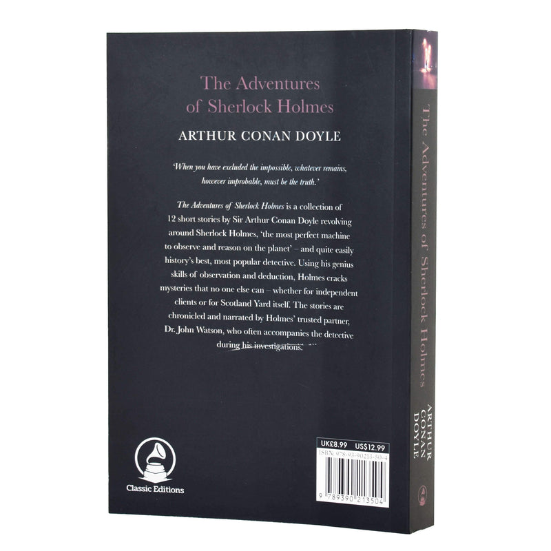 The Adventures of Sherlock Holmes by Arthur Conan Doyle - Adult - Paperback Adult Classic Editions