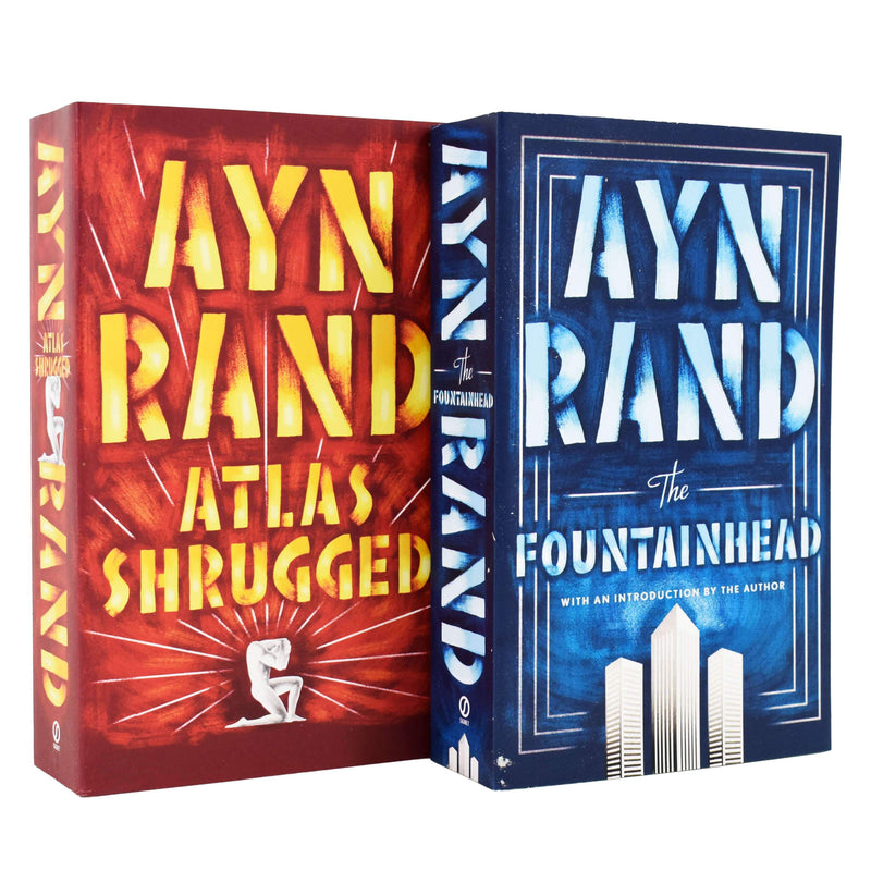 Ayn Rand 2 Books (The Fountainhead (Centennial Edition) & Atlas Shrugged) - Adult - Paperback Adult Signet