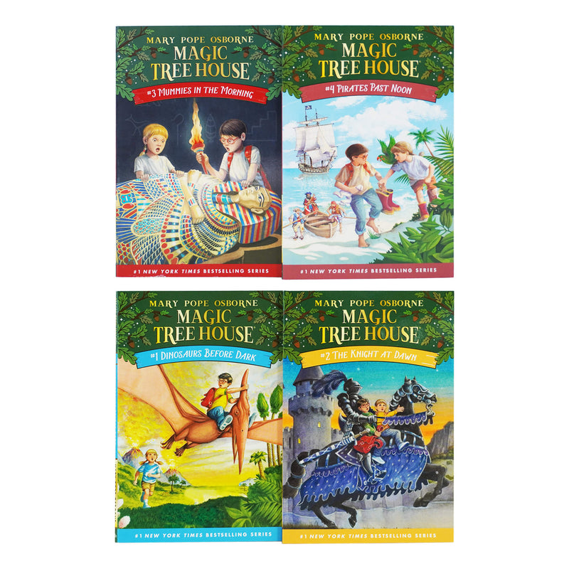 Magic Tree House Volumes 1-4 Boxed Set 4 Books By Mary Pope Osborne - Ages 6-9 - Paperback 5-7 Random House Books