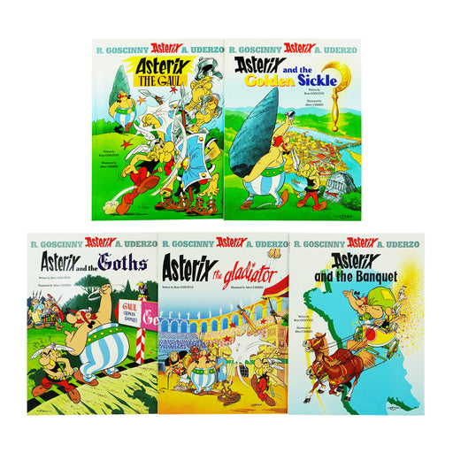 Asterix by Goscinny & Uderzo: Books 1-5 Collection Set - Ages 6-11 - Paperback 7-9 Hachette Children's Group